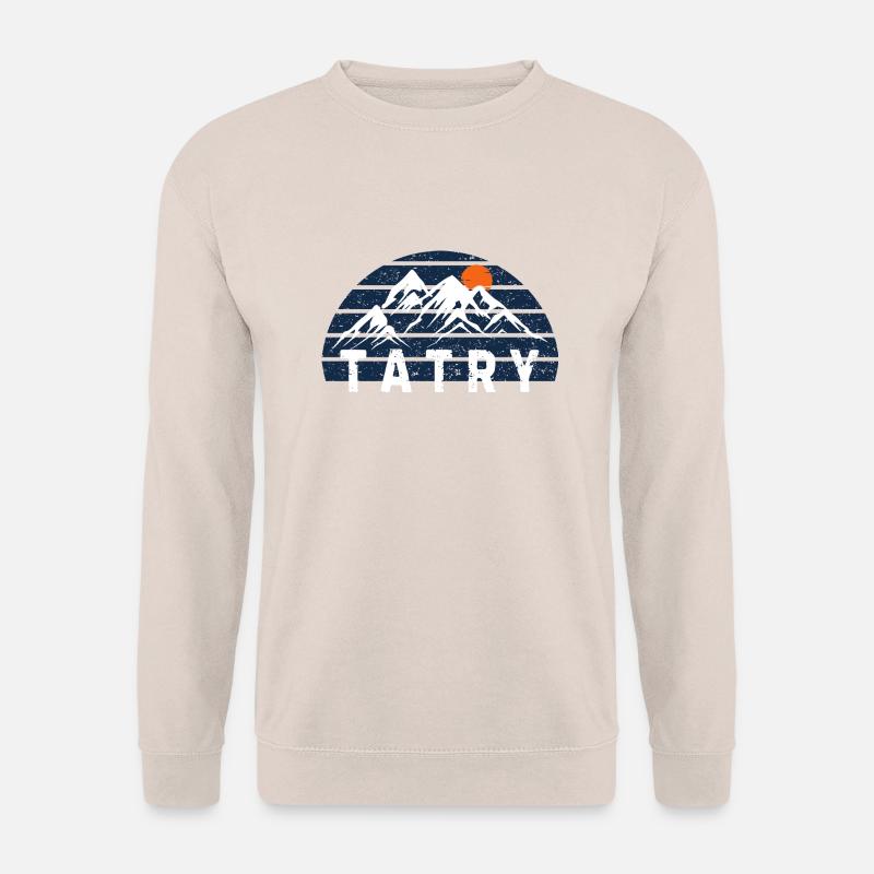 Gebirge.Sweatshirt mit Bergmotiv.Winterpause - Unisex Pullover - Sand
