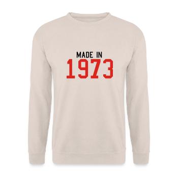 1973 - Unisex Pullover - Sand - Vorne - Alina (178cm) & Michal (187cm)