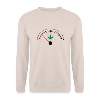 EMPTY Ganja - Unisex Pullover - Sand - Vorne - Alina (178cm) & Michal (187cm)