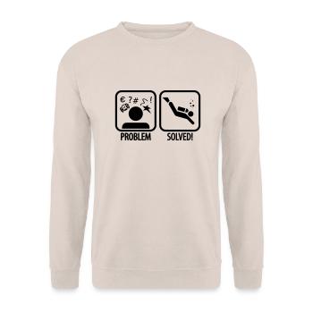 Diving: Problem - Solved! - Unisex Pullover - Sand - Vorne - Alina (178cm) & Michal (187cm)