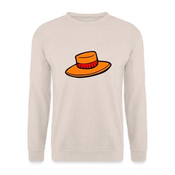 Hut - Unisex Pullover - Sand - Vorne - Alina (178cm) & Michal (187cm)