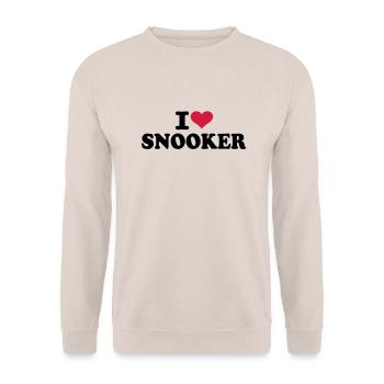 I love Snooker - Unisex Pullover - Sand - Vorne - Alina (178cm) & Michal (187cm)