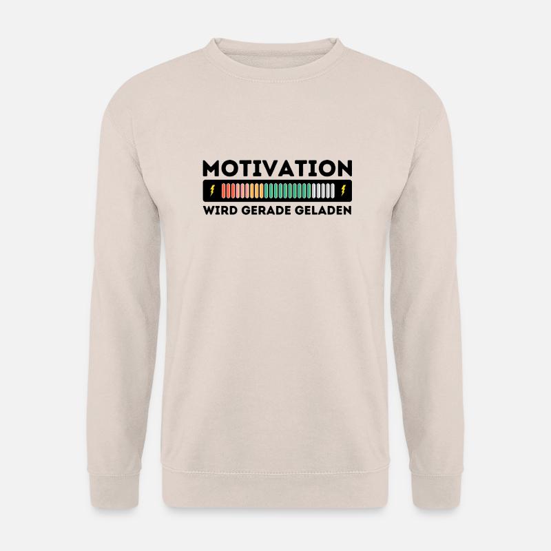 Motivation wird geladen - Unisex Pullover - Sand