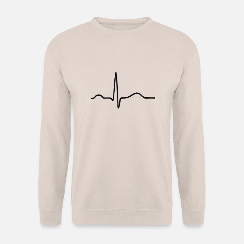 Sinusrhythmus EKG Herzschlag - Unisex Pullover - Sand
