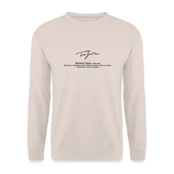 Roland Topor - Sweat-shirt Unisexe - sable - Devant - Alina (178cm) & Michal (187cm)