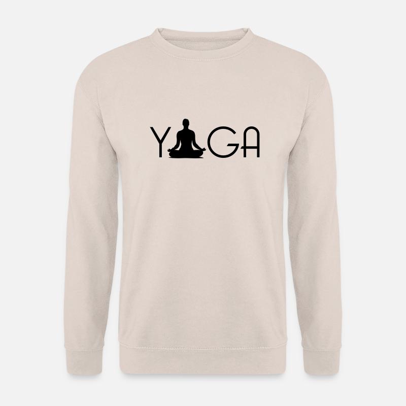 yoga_logo_1___f1 - Unisex Pullover - Sand