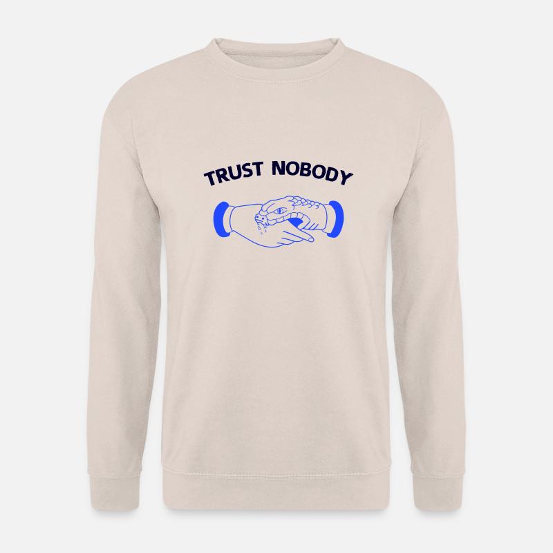 trust nobody - Unisex Pullover - Sand