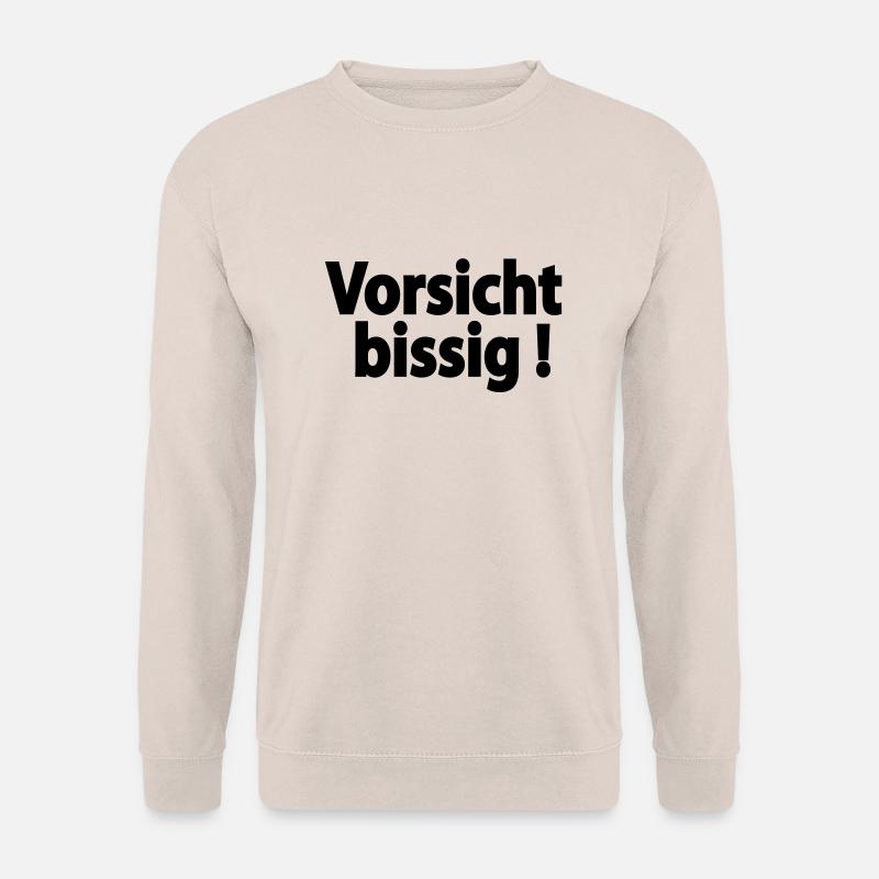 vorsicht_bissig - Unisex Pullover - Sand