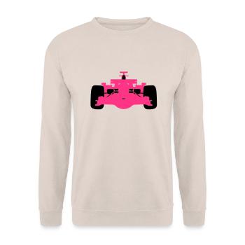 F1 #4 - Unisex Sweatshirt - sand - Front - Alina (178cm) & Michal (187cm)
