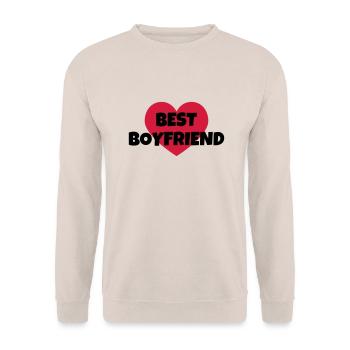 Amour / Saint Valentin / Coeur / Bébé / Love - Sweat-shirt Unisexe - sable - Devant - Alina (178cm) & Michal (187cm)