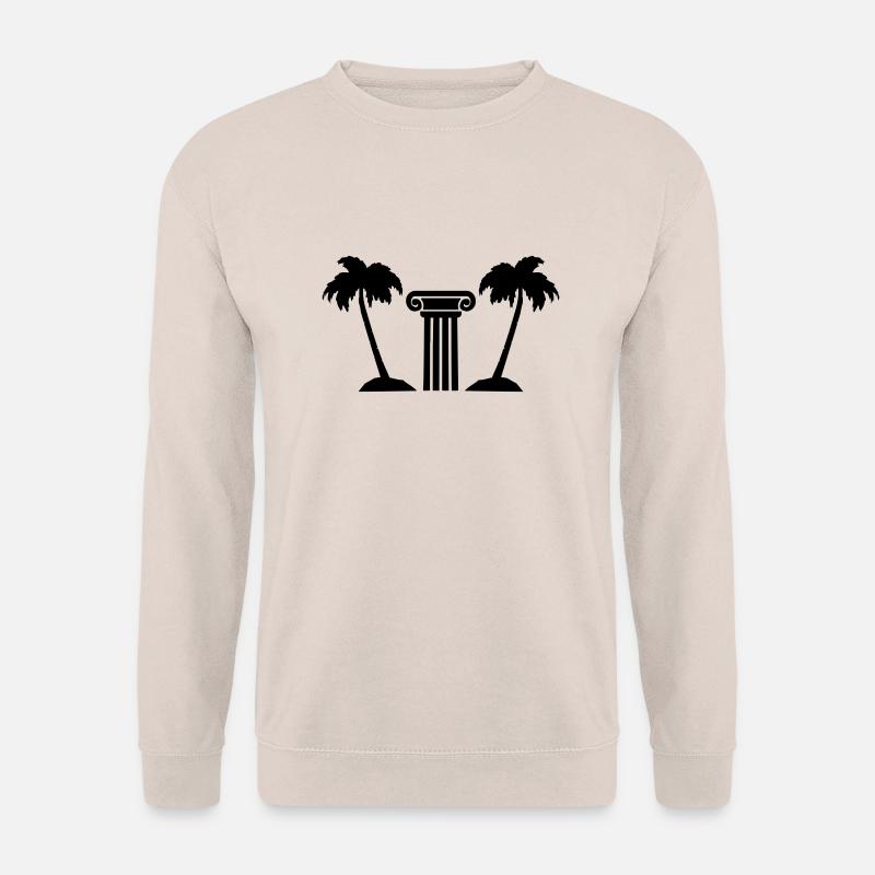 Palm Tree Column - Unisex Sweatshirt - sand