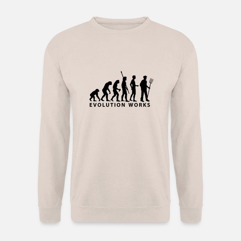 evolution_bauer - Unisex Sweatshirt - sand