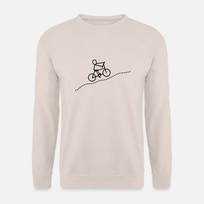 Cyclist - uphill - Unisex Sweatshirt - sand