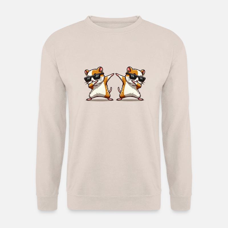 hamster dabbing 2 - Unisex Pullover - Sand