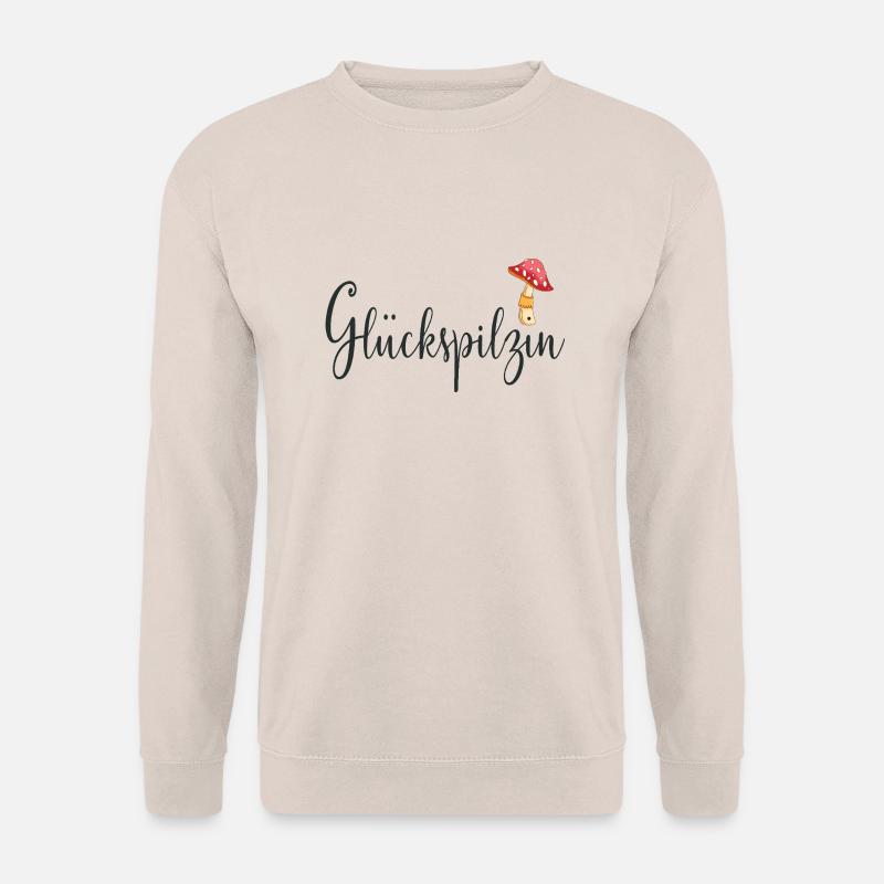 Glückspilzin Glückspilz - Unisex Pullover - Sand