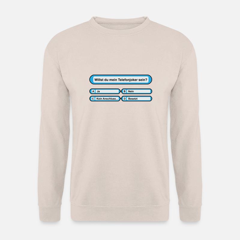 Telefonjoker Quiz - Unisex Pullover - Sand