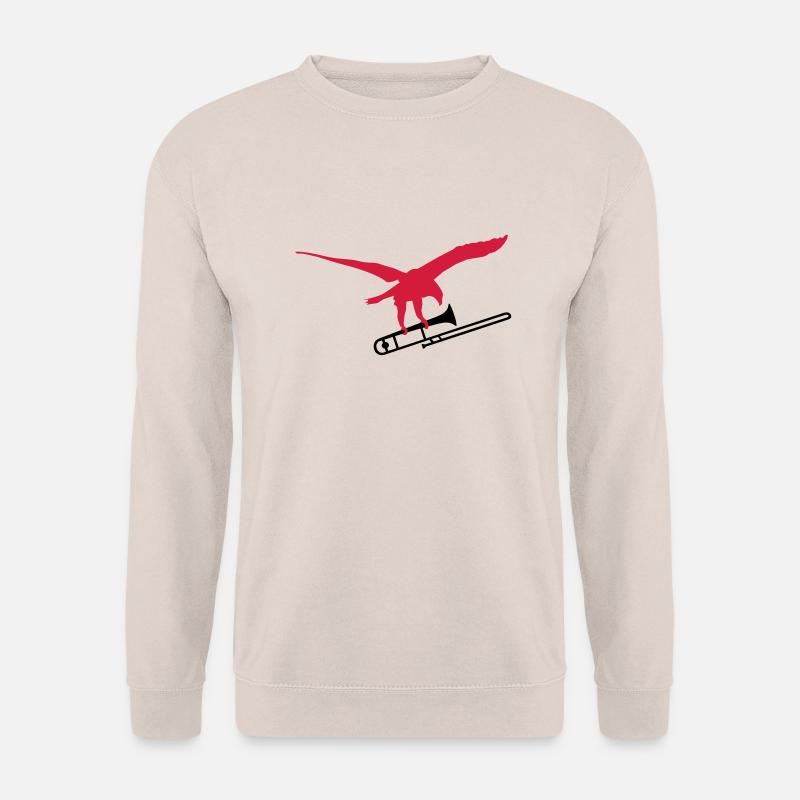 eagle trombone - Unisex Pullover - Sand