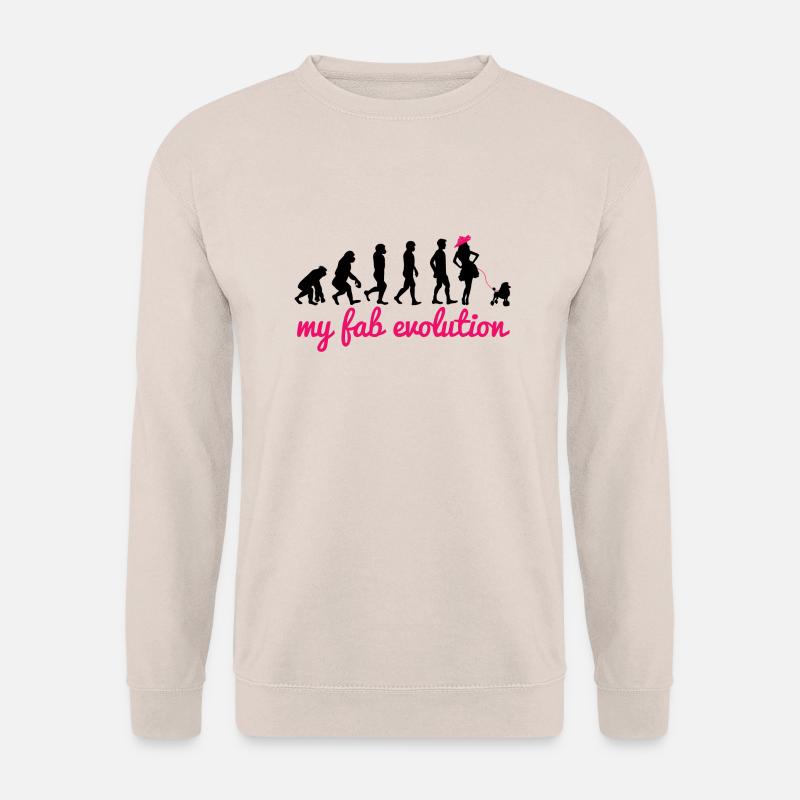 Dog / Poodle: My Fab Evolution - Unisex Sweatshirt - sand