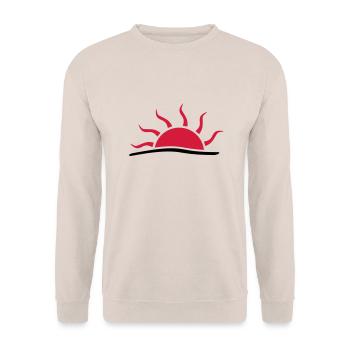 SUN RISE - Sunrise - Unisex Sweatshirt - sand - Front - Alina (178cm) & Michal (187cm)