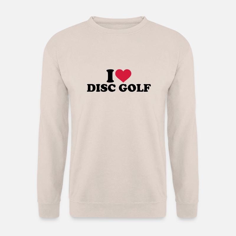 I love Disc Golf - Sweat-shirt Unisexe - sable