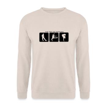 Tanzen Yoga Balett Rock Spass Fun Party Musik - Unisex Pullover - Sand - Vorne - Alina (178cm) & Michal (187cm)