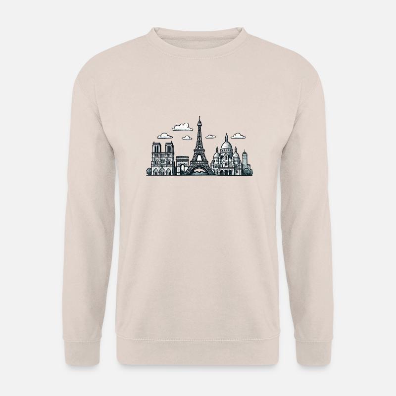 paris frankreich stadt - Unisex Pullover - Sand