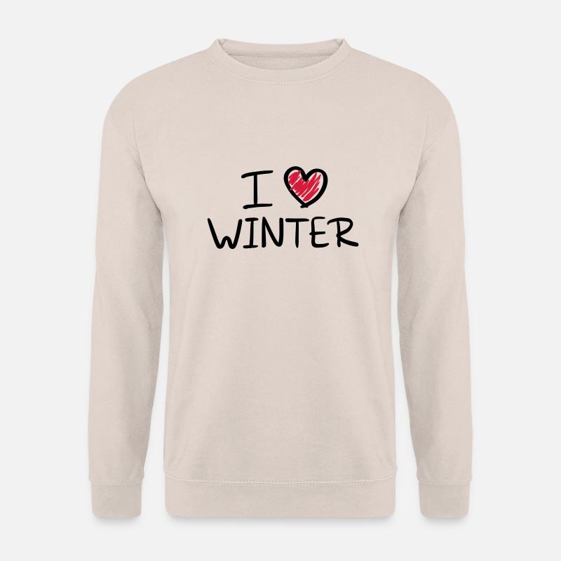 i_love_winter__f2 - Unisex Pullover - Sand