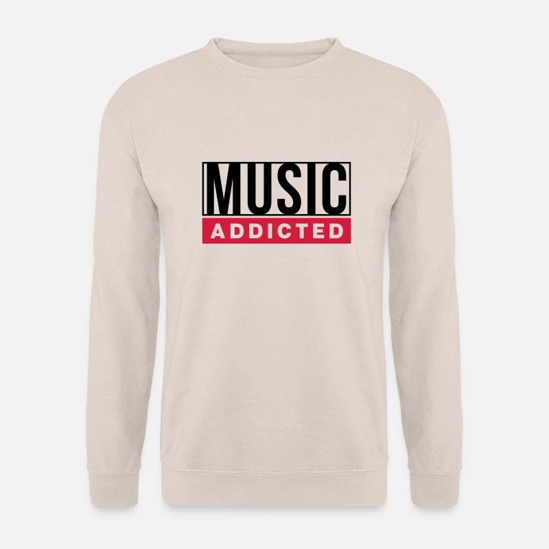 MUSIC ADDICTED - Unisex Pullover - Sand