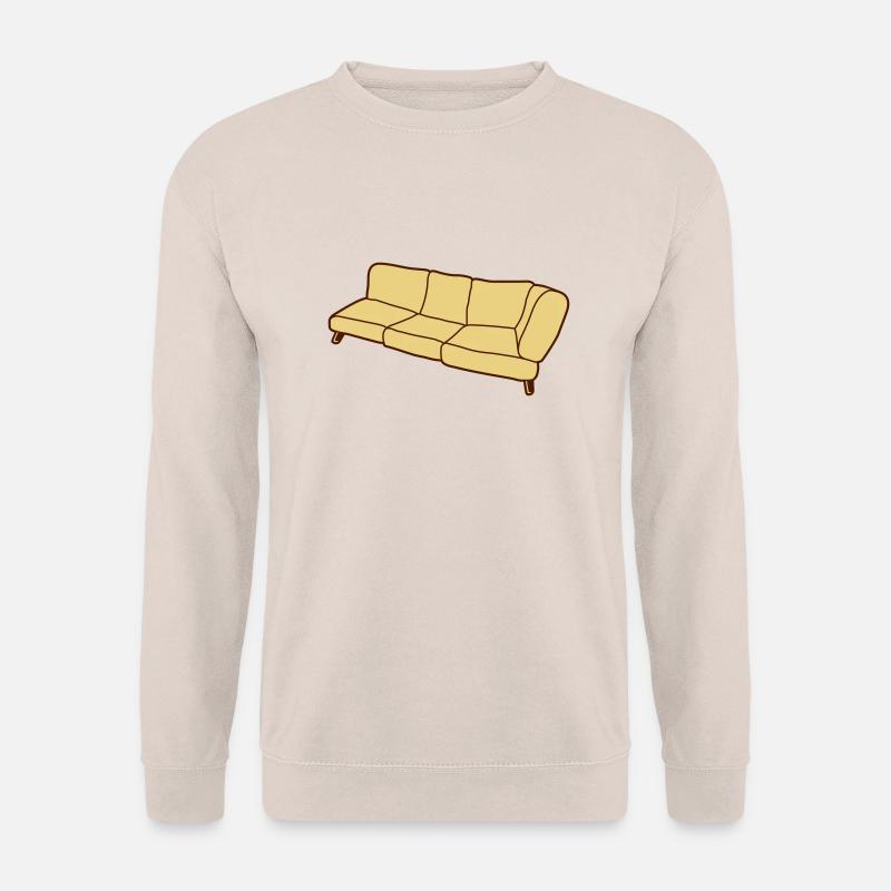 Sofa Clipart Design - Unisex Pullover - Sand