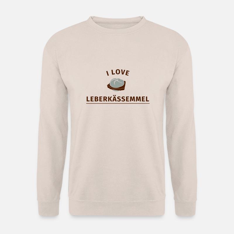 I love Leberkässemmel - Unisex Pullover - Sand
