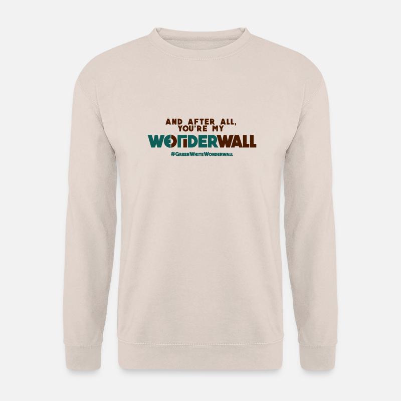 #GreenWhiteWonderwall - Unisex Pullover - Sand