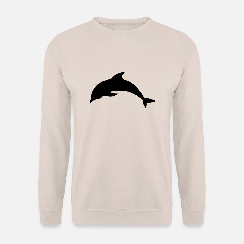Delfin Tier Meer - Unisex Pullover - Sand