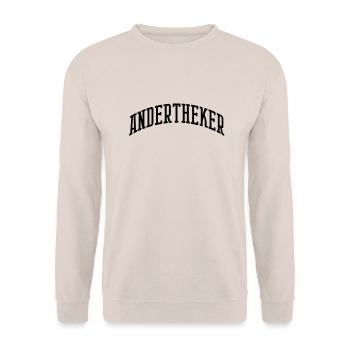 andertheker college - Unisex Pullover - Sand - Vorne - Alina (178cm) & Michal (187cm)