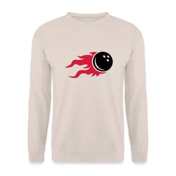 Bowling - Unisex Sweatshirt - sand - Front - Alina (178cm) & Michal (187cm)