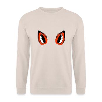 Fox Red Fox Ears Fox Ears Ears Sweet Hearing - Unisex Sweatshirt - sand - Front - Alina (178cm) & Michal (187cm)