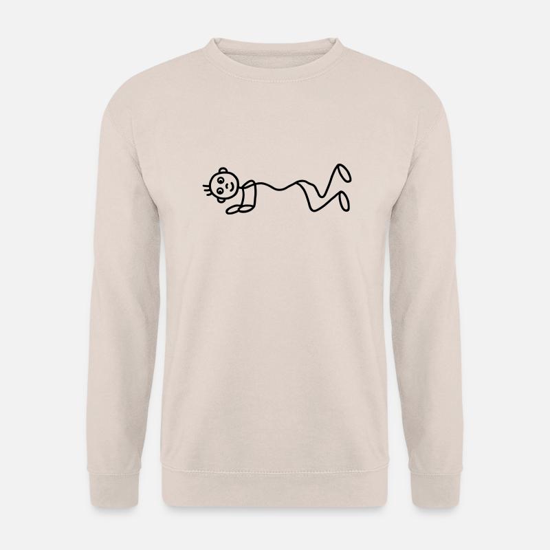 Männchen - Liegestütze - Unisex Pullover - Sand