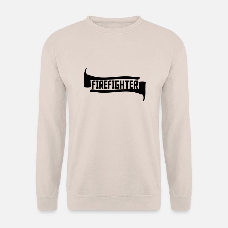 Firefighter Axt Logo - Unisex Sweatshirt - sand