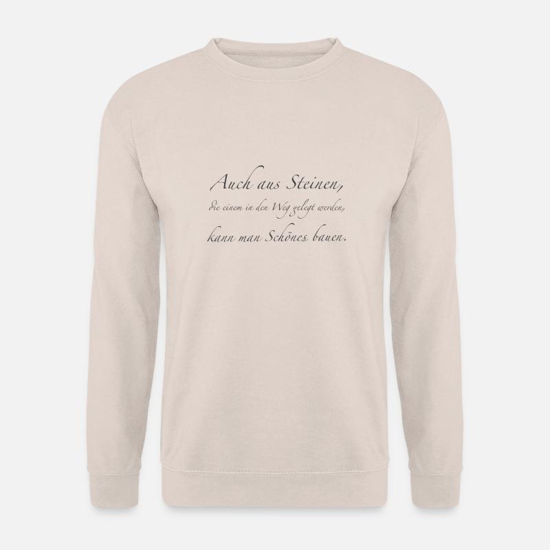 aus Steinen - Unisex Pullover - Sand