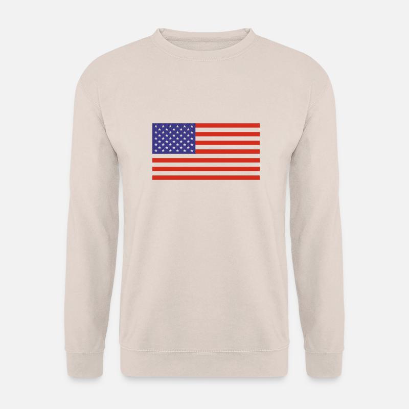 USA - Flagge - Unisex Pullover - Sand