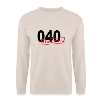 040 Hamburg - Unisex Pullover - Sand - Vorne - Alina (178cm) & Michal (187cm)