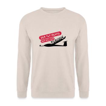 nur fliegen - Unisex Pullover - Sand - Vorne - Alina (178cm) & Michal (187cm)