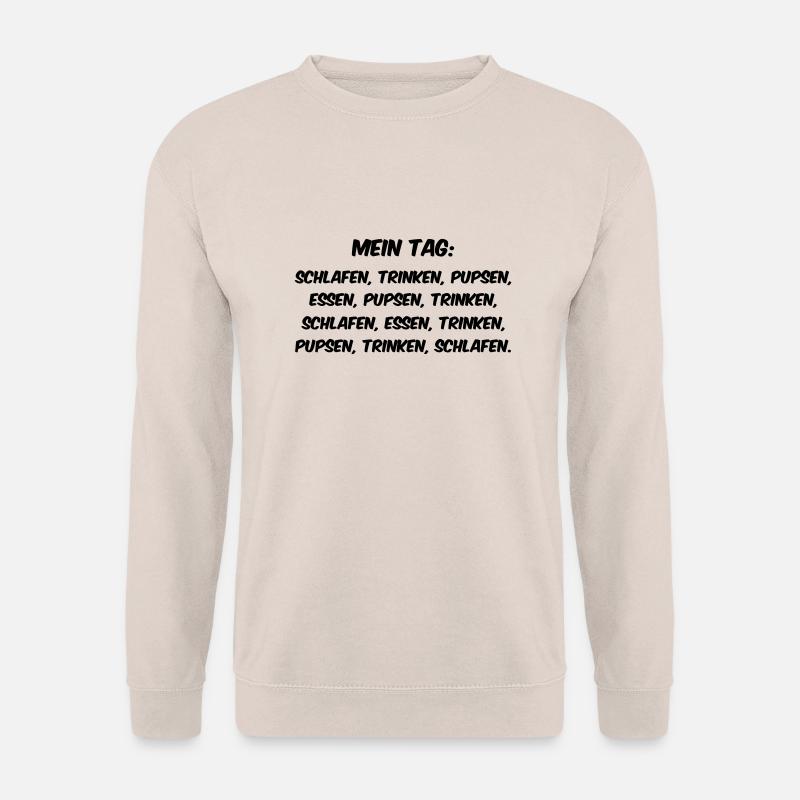 Mein Tag als Baby To Do Liste - Unisex Pullover - Sand