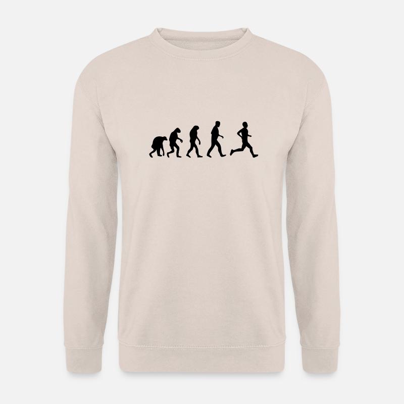 running evolution - Unisex Sweatshirt - sand