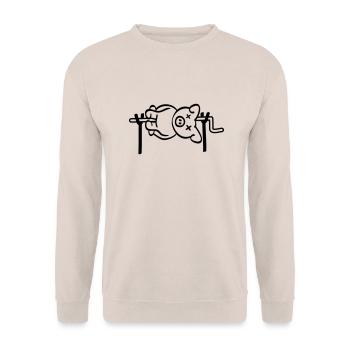 Pig Barbecue - Sweat-shirt Unisexe - sable - Devant - Alina (178cm) & Michal (187cm)