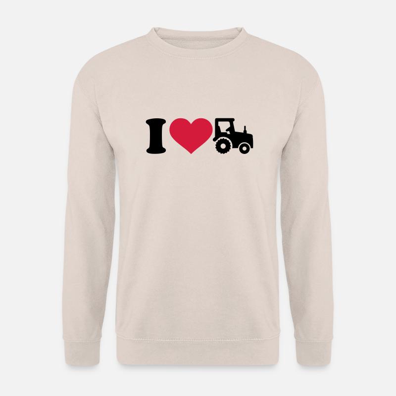 I love Tractor - Unisex Sweatshirt - sand