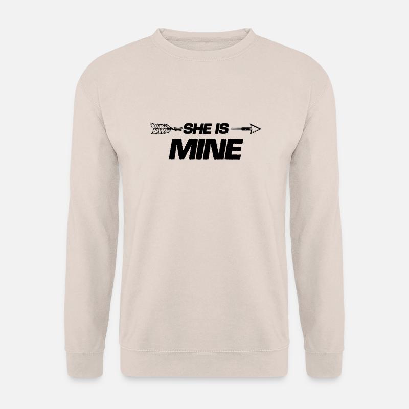 she is mine - Unisex Pullover - Sand