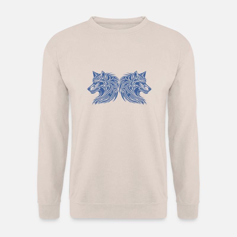 wolf tribal wölfe - Unisex Pullover - Sand