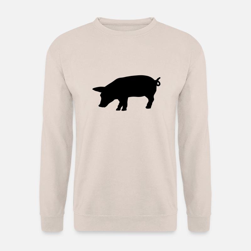 schwein_f1 - Unisex Pullover - Sand