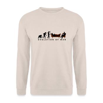 evolution_therapeut_psychologe_11_2016_a - Unisex Pullover - Sand - Vorne - Alina (178cm) & Michal (187cm)