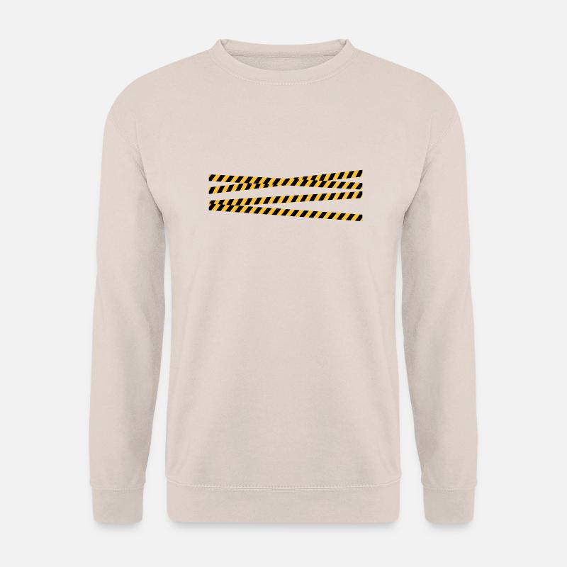 Security tape blocking zone - Unisex Sweatshirt - sand